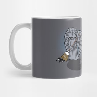 Funny Alien Villain Angels Sci-fi Cleaning Cartoon Mug